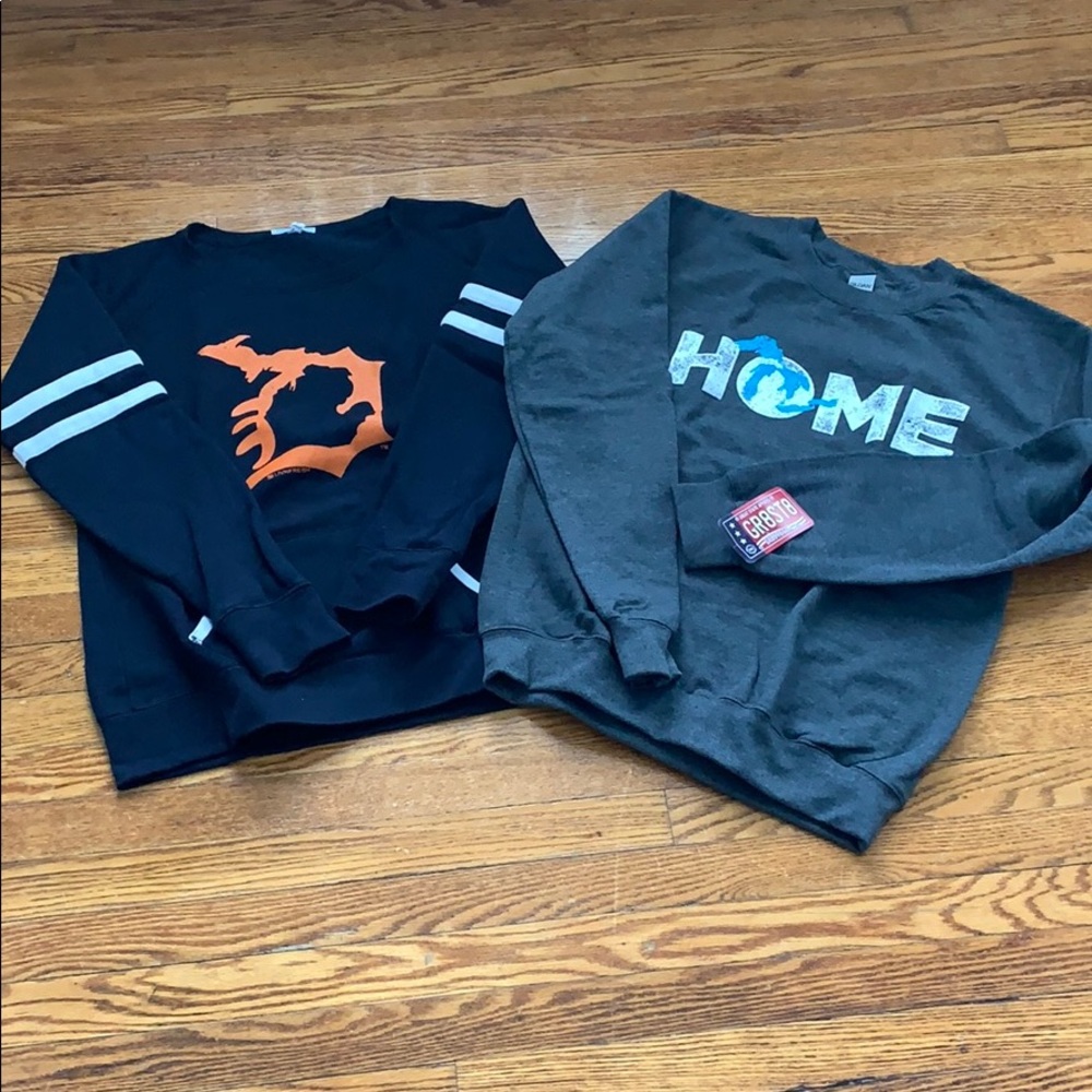 Two new Michigan sweatshirts